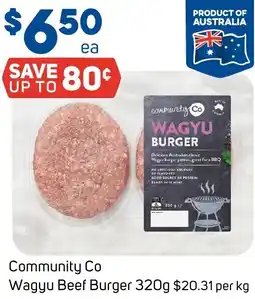 Foodland Community Co Wagyu Beef Burger offer