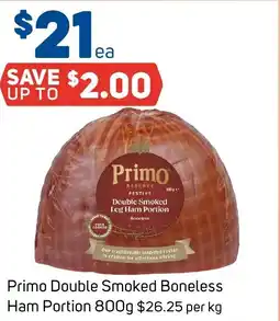 Foodland Primo Double Smoked Boneless Ham Portion offer