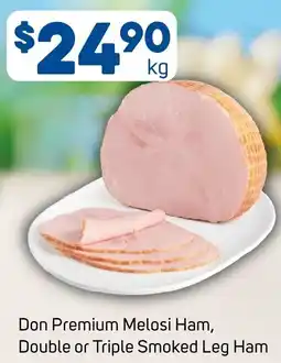 Foodland Don Premium Melosi Ham, Double or Triple Smoked Leg Ham offer