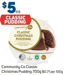 Foodland Community Co Classic Christmas Pudding offer