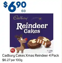 Foodland Cadbury Cakes Xmas Reindeer offer
