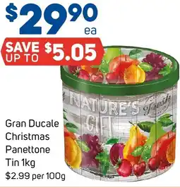 Foodland Gran Ducale Christmas Panettone Tin offer