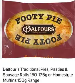Foodland Balfour's Traditional Pies, Pasties & Sausage Rolls offer