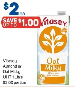 Foodland Vitasoy Almond or Oat Milky UHT 1 Litre offer