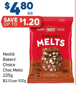 Foodland Nestlé Bakers' Choice Choc Melts offer