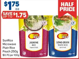Foodland SunRice Microwave Plain Rice Pouch offer