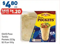 Foodland Old El Paso Tortilla Pockets offer