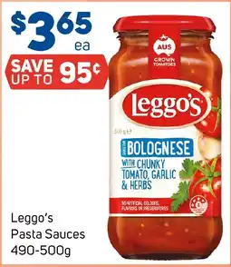 Foodland Leggo's Pasta Sauces offer