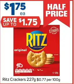 Foodland Ritz Crackers offer