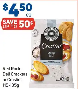 Foodland Red Rock Deli Crackers or Crostini offer