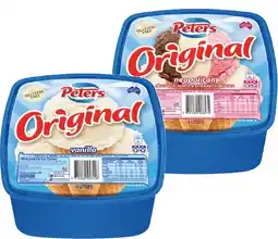 IGA Peters Original Ice Cream Selected Varieties offer