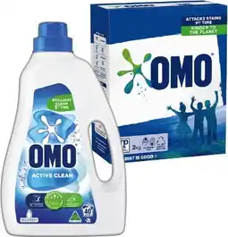 IGA OMO Laundry Liquid 2 Litre, Powder 2kg or Capsules 28 Pack Selected Varieties offer