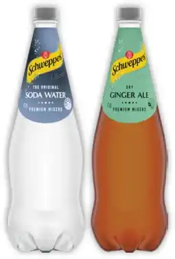 IGA Schweppes Mixers, Natural Mineral Water or Soft Drink 1.1 Litre Selected Varieties offer