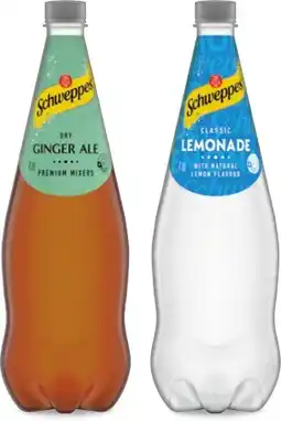 IGA Schweppes Mixers, Soft Drink or Natural Mineral Water 1.1 Litre Selected Varieties offer