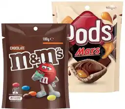 IGA M&M’s 130‑180g, Pods 160g or Maltesers 120‑140g Share Pack Selected Varieties offer