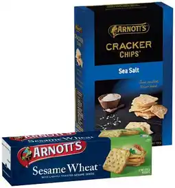 IGA Arnott’s Crackers, Cracker Chips or Flatbread Dippers 90‑250g Selected Varieties offer