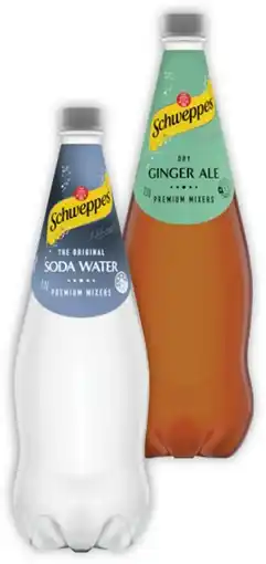 IGA Schweppes Mixers, Soft Drinks or Natural Mineral Water 1.1 Litre Selected Varieties offer