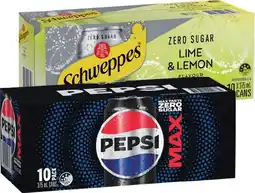 IGA Pepsi, Solo or Schweppes Infused Natural Mineral Water 10x375mL Selected Varieties offer