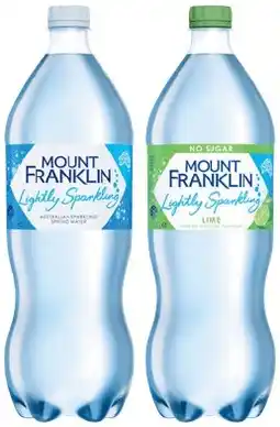 IGA Mount Franklin Lightly Sparkling Water Selected Varieties offer