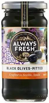 IGA Always Fresh Pitted Black Olives offer