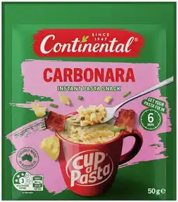 IGA Continental Cup a Pasta 50‑62g Selected Varieties offer
