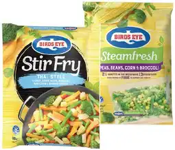 IGA Birds Eye SteamFresh Vegetables 450g or Stir Fry 500g Selected Varieties offer