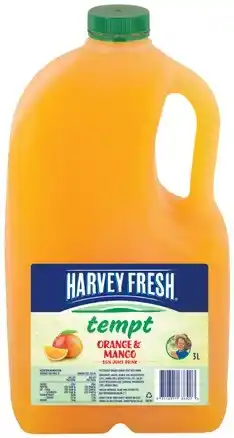 IGA Harvey Fresh Tempt Fruit Drink Selected Varieties offer