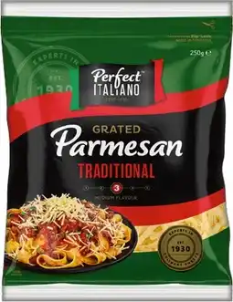 IGA Perfect Italiano Traditional Grated Parmesan Cheese offer