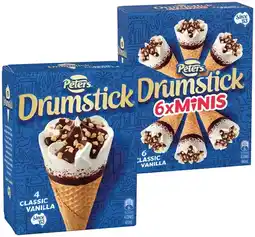 IGA Peters Drumstick 4 Pack or Mini 6 Pack Selected Varieties offer