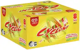 IGA Streets Calippo Minis 10 Pack or Cyclone 8 Pack Selected Varieties offer