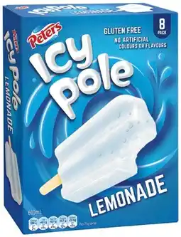IGA Peters Icy Pole Lemonade Selected Varieties offer