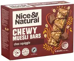 IGA Nice & Natural Chewy Muesli Bars Selected Varieties offer