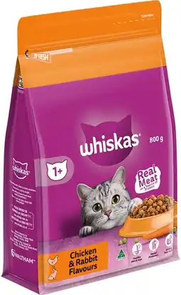 IGA Whiskas Dry Cat Food Selected Varieties offer