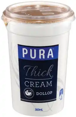 IGA Pura Thick Cream Selected Varieties offer