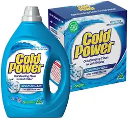 IGA Cold Power Laundry Liquid 2 Litre or Powder 2kg Selected Varieties offer