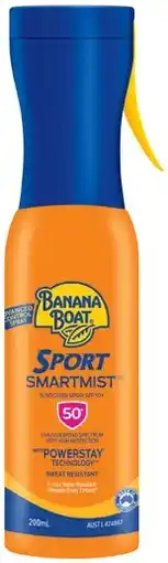 IGA Banana Boat SmartMist SPF50+ Sunscreen Spray Selected Varieties offer
