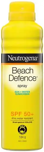 IGA Neutrogena Beach Defence SPF50+ Sunscreen Spray offer