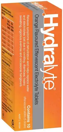 IGA Hydralyte Effervescent Electrolyte Tablets Orange Selected Varieties offer