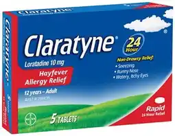 IGA Claratyne Hayfever Allergy Relief Tablets offer