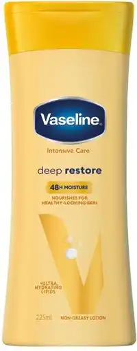 IGA Vaseline Intensive Care Body Lotion Selected Varieties offer