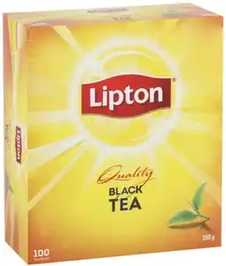 IGA Lipton Quality Black Tea or English Breakfast Tea Bags 100 Pack offer