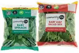IGA Community Co Baby Spinach Big Bag or Baby Leaf Salad Mix 260g offer