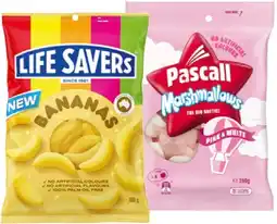 IGA Life Savers Share Pack 150-205g or Pascall Lollies 150-300g Selected Varieties offer