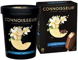 IGA Connoisseur Gourmet Ice Cream 1 Litre or 4 Pack Selected Varieties offer