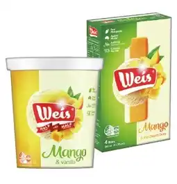IGA Weis Bar 4 Pack, Mini 6 Pack or Tub 1 Litre Selected Varieties offer