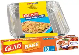 IGA Glad Bake & Cooking Paper 18mx30cm or Baking Dish Foil Trays 2 Pack offer