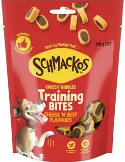 IGA Schmackos Training Bites Dog Treats 130‑155g Selected Varieties offer