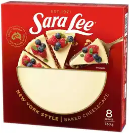 IGA Sara Lee Baked Cheesecake Selected Varieties offer