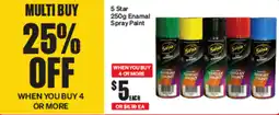 SuperCheap Auto 5 Star Enamal Spray Paint offer
