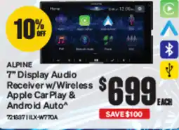 SuperCheap Auto ALPINE Display Audio Receiver w/Wireless Apple CarPlay & Android Auto offer